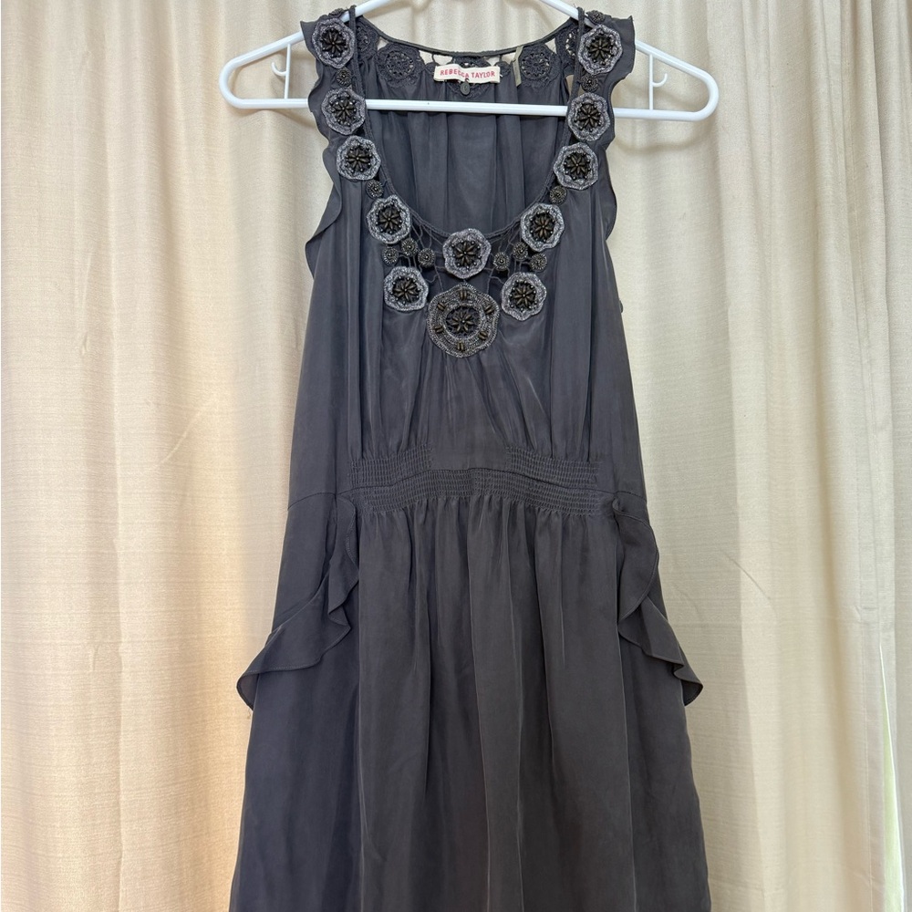 Rebecca Taylor Gray Mini Dress